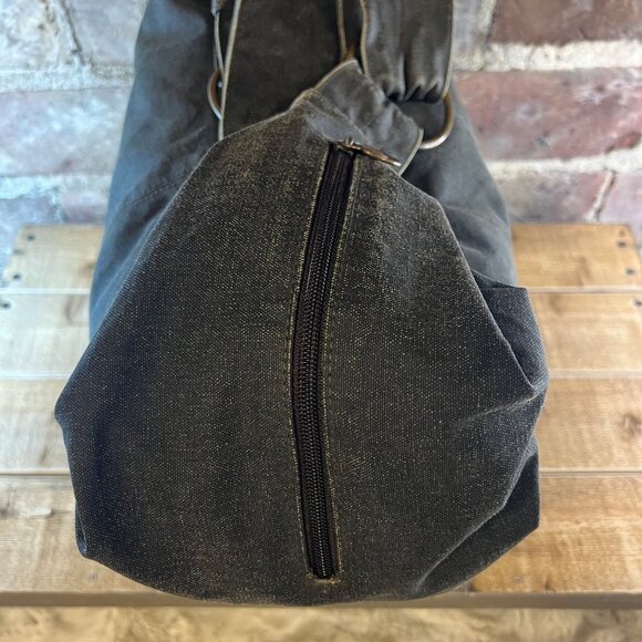 Large Lululemon Shoulder Bag Zippered Closure and Chunky Hardware Black - Picture 7 of 13